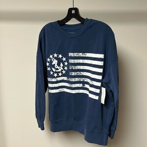 Z supply yachty Sunday sweatshirt midnight